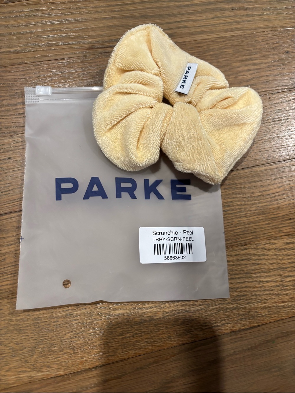 Parke Yellow Terry Scrunchie